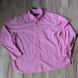 Men's Vineyard Vines Pink Gingham Shirt